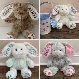 Personalized Easter Bunny-Embroidered Babys 1st